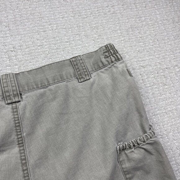 VTG Hook Tackle Shorts Size 38 Grey/off-White High Rise Cargo Fishing Outdoors - Picture 11 of 13